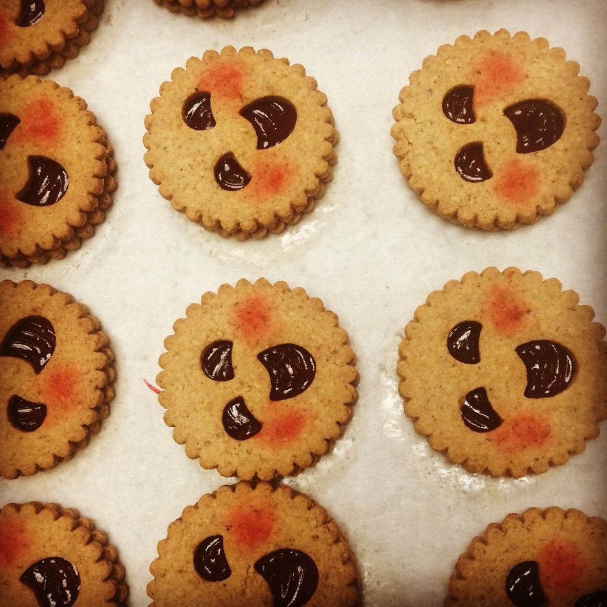 Sablés décorés au chocolat